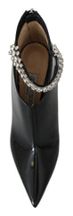 Jimmy Choo Botas de Salto Elegantes Pretas com Envernizamento