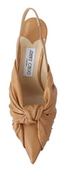 Jimmy Choo Sapatos de couro elegantes com bico fino