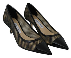 Jimmy Choo Chic Patent Mesh Scarpins Bicudos