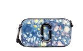 Bolsa Marc Jacobs The Snapshot, bolsa de ombro em couro estampado em azul aquarela