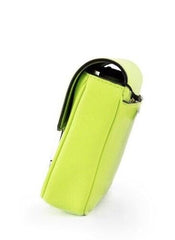 Bolsa de ombro transversal de couro liso Marc Jacobs The J Marc Green Glow