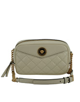 Bolsa para câmera Versace Elegant White Leather Lamb
