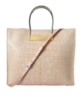 Bolsa tote Balenciaga Alligator Leather Chic Pink