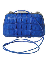Bolsa Balenciaga Electric Blue em pele de crocodilo