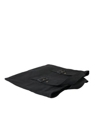 Bolsa Tote Jeans Preta Chic Miu Miu para Elegância Diária