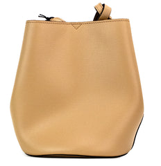 Bolsa de mão pequena Burberry Lorne Camel Haymarket Check Pebble em couro