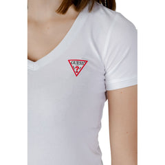 Guess White Cotton T-Shirt