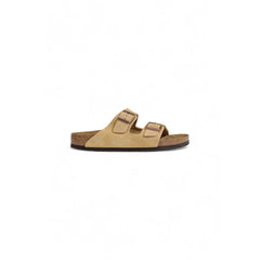 Sandália Birkenstock Bege Camurça Couro
