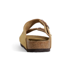 Sandália Birkenstock Bege Camurça Couro