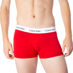Calvin Klein Underwear Boxer de algodão vermelho