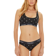 Calvin Klein Underwear Roupa íntima de algodão preta e branca