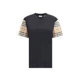 Camiseta Burberry Check com mangas arquivadas