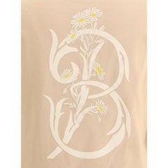 Camiseta com logotipo floral da Burberry
