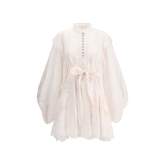 Vestido Zimmermann Mini Crush Lace Billow