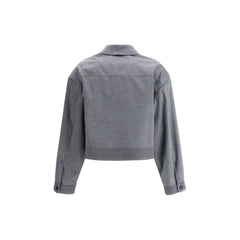 Jaqueta Miu Miu Mélange com zíper