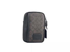 Mochila Coach Edge L Pack Bolsa tiracolo preta nogueira (CW347)