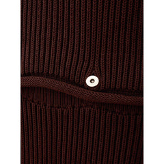 Vestido elegante de viscose marrom Bottega Veneta