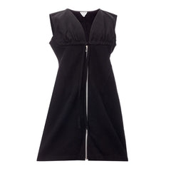 Bottega Veneta Elegante Vestido Preto de Viscose Essencial