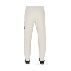 Calça de moletom masculina Stone Island Bege Cotton