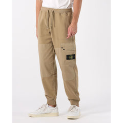 Calça cargo masculina Stone Island Bege de algodão