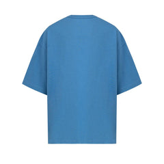 Camiseta de algodão azul Bottega Veneta
