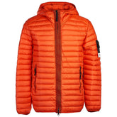 Jaqueta de Nylon Laranja Stone Island