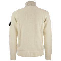 Suéter de lã branca Stone Island