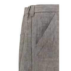 Calça de linho Brunello Cucinelli