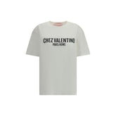 Camiseta de algodão com o logotipo da Valentino