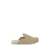 Sabots de couro Prada Suede