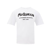 Alexander McQueen Blusa e camiseta de algodão branco