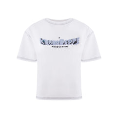 Blusa Kenzo Elegante de Algodão Branco para Mulher