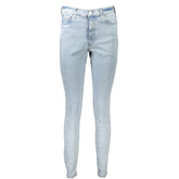Calça Jeans Tommy Hilfiger Azul Claro Algodão Feminina