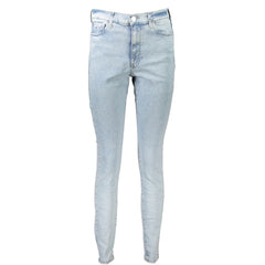 Calça Jeans Tommy Hilfiger Azul Claro Algodão Feminina