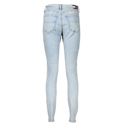 Calça Jeans Tommy Hilfiger Azul Claro Algodão Feminina