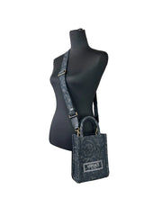 Versace Athena Barocco Mini sacola com alça superior preta