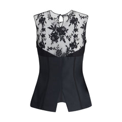 Alexander McQueen Top de renda