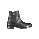 Bota Tommy Hilfiger Preta de Couro Feminina