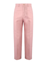 Calça de algodão rosa claro da Gucci