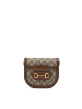 Bolsa de cinto Gucci GG Bege Monograma Horsebit 1955