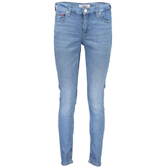 Calça Jeans Skinny Feminina Tommy Hilfiger Azul Claro Algodão