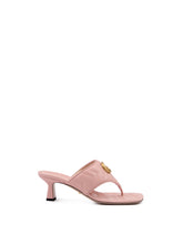 Sandálias de couro Charlotte Gucci Mystic Pink Nappa