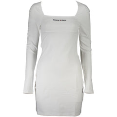 Vestido feminino branco de viscose Tommy Hilfiger