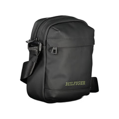 Bolsa de ombro Tommy Hilfiger preta de polietileno