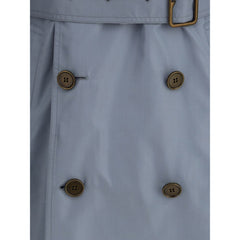 Casaco longo de seda Burberry