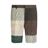 Shorts de linho Fendi