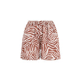 Brunello Cucinelli Shorts com estampa de zebra