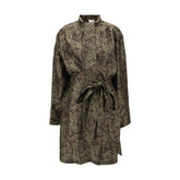 Vestido curto lavallière Saint Laurent