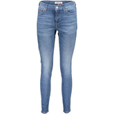 Calça Jeans Skinny Feminina Tommy Hilfiger Azul Claro Algodão