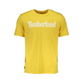 Camiseta Timberland de algodão amarela